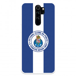 Funda para Xiaomi Redmi Note 8 Pro del Fútbol Club Oporto Escudo Rayas Azul y blanco  - Licencia Oficial Fútbol Club Oporto