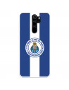 Funda para Xiaomi Redmi Note 8 Pro del Fútbol Club Oporto Escudo Rayas Azul y blanco  - Licencia Oficial Fútbol Club Oporto