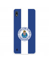 Funda para Samsung Galaxy A10 del Fútbol Club Oporto Escudo Rayas Azul y blanco  - Licencia Oficial Fútbol Club Oporto