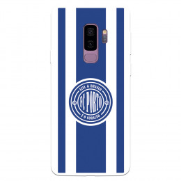Funda para Samsung Galaxy S9 Plus del Fútbol Club Oporto Escudo Escudo y Rayas  - Licencia Oficial Fútbol Club Oporto