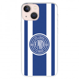 Funda para iPhone 13 Mini del Fútbol Club Oporto Escudo Escudo y Rayas  - Licencia Oficial Fútbol Club Oporto