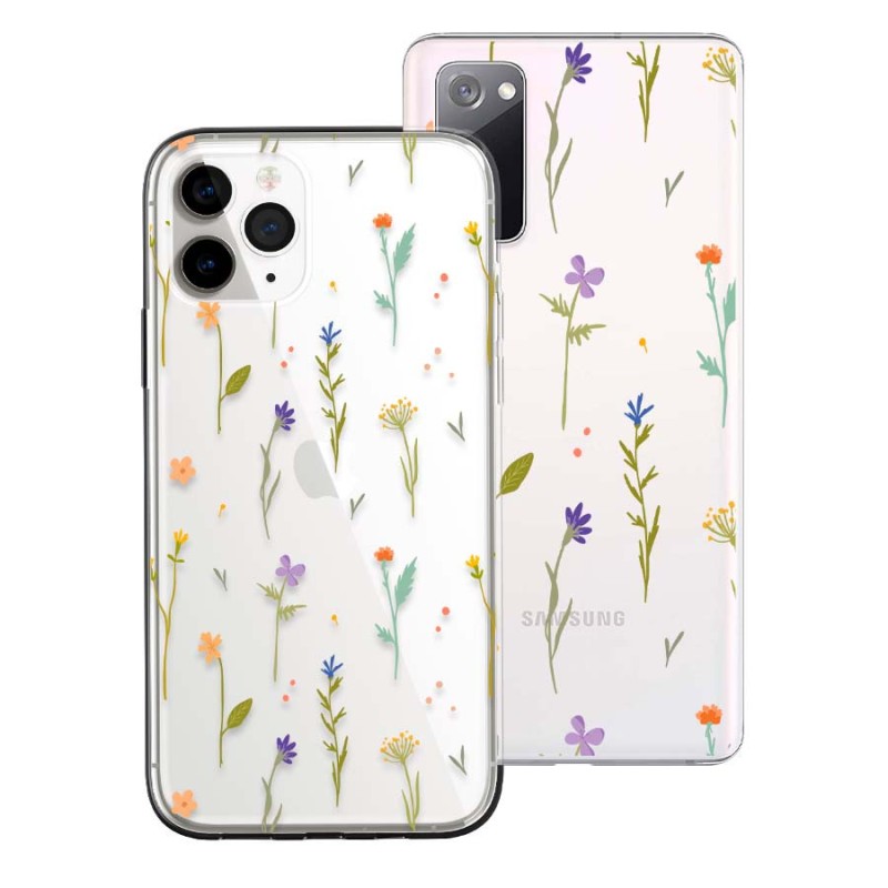 Capa Desenho Estampado - Flores Cores