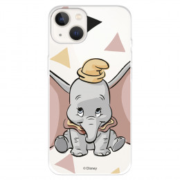 Funda para IPhone 14 Oficial de Disney Dumbo Silueta Transparente - Dumbo