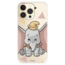 Funda para IPhone 14 Pro Oficial de Disney Dumbo Silueta Transparente - Dumbo