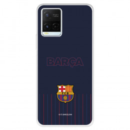 Funda para Vivo Y21 del FC Barcelona Barsa Fondo Azul  - Licencia Oficial FC Barcelona