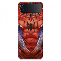 Funda para Samsung Galaxy Z Flip4 Oficial de Marvel Spiderman Torso - Marvel