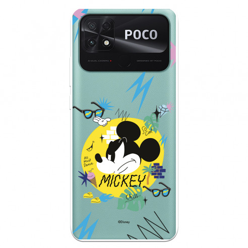Capa para Xiaomi Poco C40 Oficial da Disney Mickey Mickey Urban - Clássicos Disney