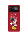 Capa para Xiaomi Poco C40 Oficial da Disney Minnie Mad About - Clássicos Disney
