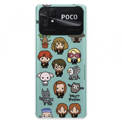 Capa para Xiaomi Poco C40 Oficial de Harry Potter Personagens Ícones - Harry Potter