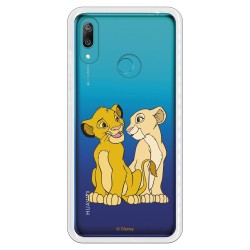 Funda Oficial Disney Simba y Nala transparente para Huawei Y7 2019 - El Rey León