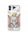 Capa para Nothing Phone 1 Oficial da Disney Dumbo Silhueta Transparente - Dumbo