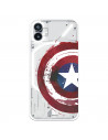 Capa para Nothing Phone 1 Oficial da Marvel Capitão América Escudo Transparente - Marvel