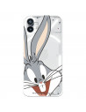Capa para Nothing Phone 1 Oficial de Warner Bros Bugs Bunny Silhueta Transparente - Looney Tunes