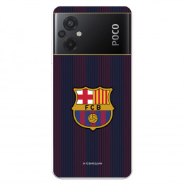 Funda para Xiaomi Poco M5 del FC Barcelona Rayas Blaugrana  - Licencia Oficial FC Barcelona