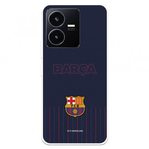 Funda para Vivo Y22S del FC Barcelona Barsa Fondo Azul  - Licencia Oficial FC Barcelona