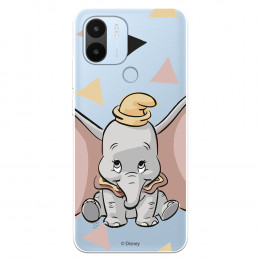 Funda para Xiaomi Redmi A1 Oficial de Disney Dumbo Silueta Transparente - Dumbo