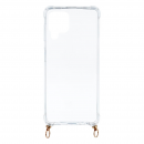 Capa Transparente com suporte para cordão para Samsung Galaxy M22