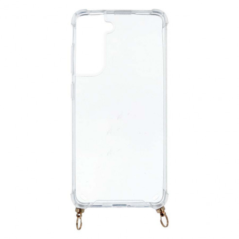 Capa Transparente com Suporte Cordão para Samsung Galaxy S21 FE