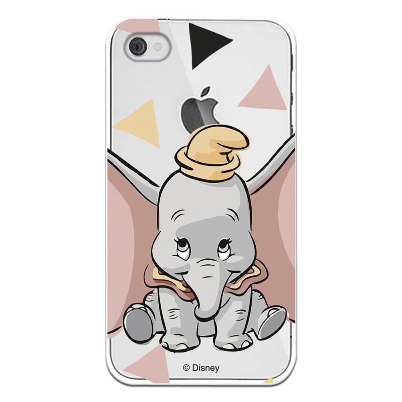 Funda Oficial Disney Dumbo silueta transparente para iPhone 4S