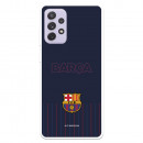 Capa para Samsung Galaxy A72 4G do FC Barcelona Barsa fundo azul - Licença Oficial FC Barcelona