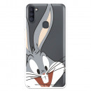 Capa para Samsung Galaxy M11 Oficial da Warner Bros Bugs Bunny Silhueta Transparente - Looney Tunes