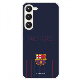Funda para Samsung Galaxy S23 del FC Barcelona Barsa Fondo Azul  - Licencia Oficial FC Barcelona