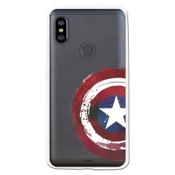 Funda Oficial Escudo Capitan America para Xiaomi Redmi Note 6 Pro