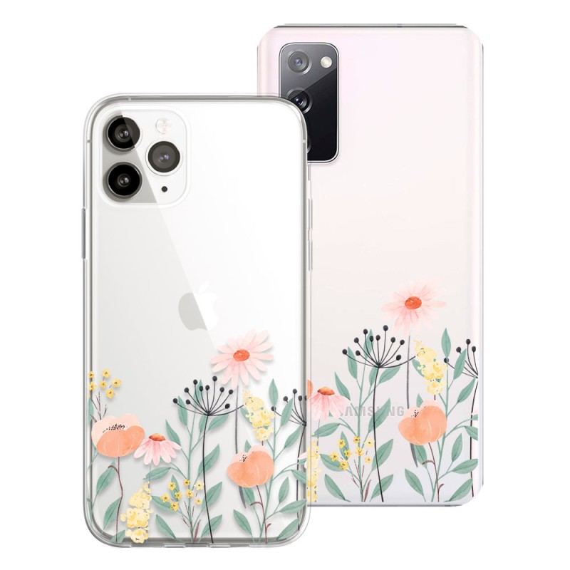 Capa Desenho Estampado Flores em Aguarela