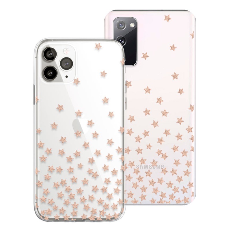 Capa Desenho Estampado Estrelas Douradas