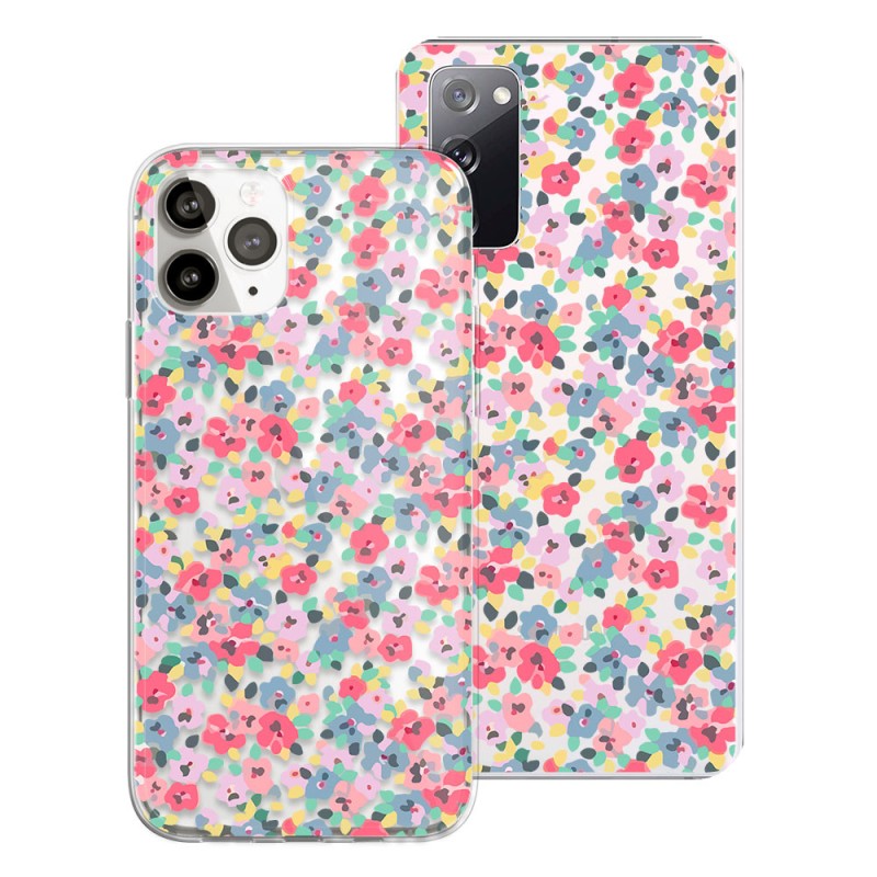 Capa Desenho Estampado Floral Pinceladas