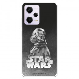 Funda para Xiaomi Redmi Note 12 Pro 5G Oficial de Star Wars Darth Vader Fondo negro - Star Wars