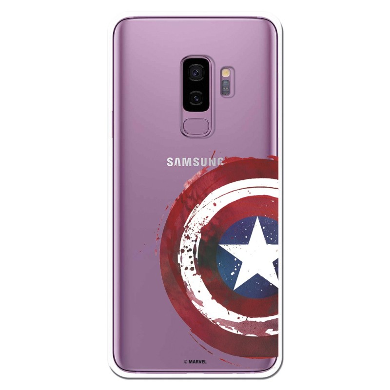 Funda Oficial Escudo Capitan America para Samsung Galaxy S9 Plus