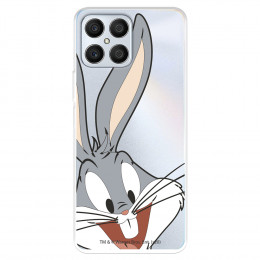 Funda para Honor 70 Lite Oficial de Warner Bros Bugs Bunny Silueta Transparente - Looney Tunes