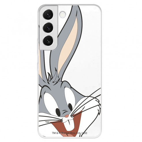 Capa para Samsung Galaxy S22 Plus Oficial de Warner Bros Bugs Bunny Silhueta Transparente - Looney Tunes