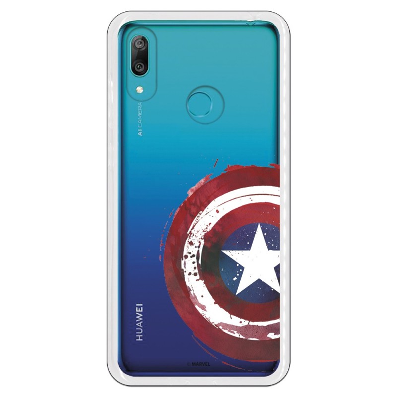 Funda Oficial Escudo Capitan America para Huawei Y7 2019