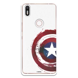 Funda Oficial Escudo Capitan America para Bq Aquaris X5 Plus