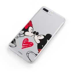 Funda para LG K9 2018 Oficial de Disney Mickey y Minnie Beso - Clásicos Disney