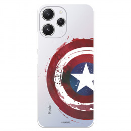 Funda para Xiaomi Redmi 12 Oficial de Marvel Capitán América Escudo Transparente - Marvel