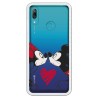 Funda para Huawei Y7 2019 Oficial de Disney Mickey y Minnie Beso - Clásicos Disney