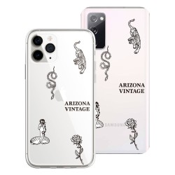 Funda Oficial Arizona Vintage - Stickers Blanco y Negro