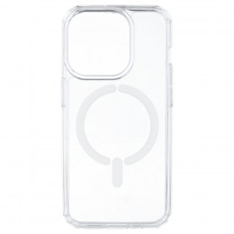 Funda Transparente Logo Compatible con Magsafe para iPhone 15 Pro