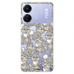 Funda para Xiaomi Poco C65 Oficial de Disney Tambor Patrones - Bambi