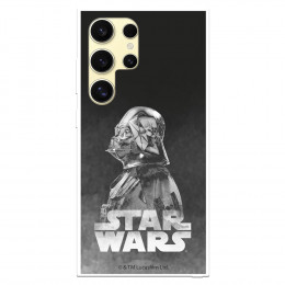 Funda para Samsung Galaxy S24 Ultra Oficial de Star Wars Darth Vader Fondo negro - Star Wars