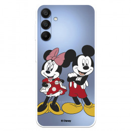 Funda para Samsung Galaxy A15 5G Oficial de Disney Mickey y Minnie Posando - Clásicos Disney