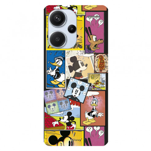 Capa Oficial Disney Mickey Comic para Xiaomi Redmi Note 13 Pro Plus 5G - Clássicos Disney