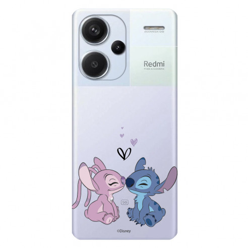 Capa Oficial Disney Lilo & Stitch com Angel & Stitch Kiss para Xiaomi Redmi Note 13 Pro Plus 5G  - Lilo & Stitch