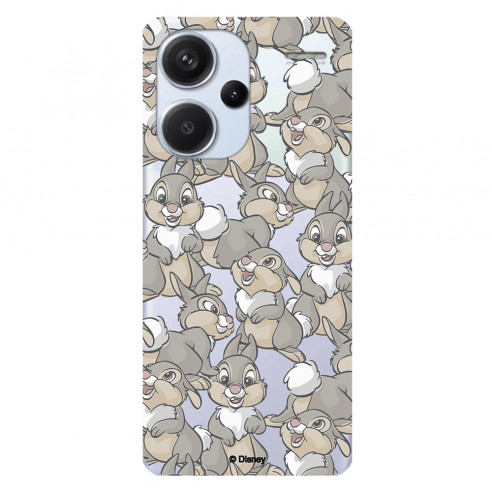 Capa Oficial Disney Bambi com Coelhinho Tambor Padrões para Xiaomi Redmi Note 13 Pro Plus 5G - Bambi