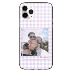 Funda Día De La Madre Personalizada - Cuadros Vichy Lilas