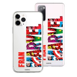 Funda Personalizada Marvel - Logotipo con Personajes