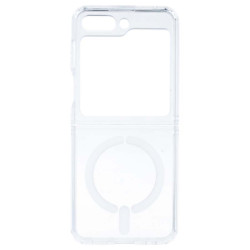 Funda Transparente Logo Compatible con Magsafe para Samsung Galaxy Z Flip 5